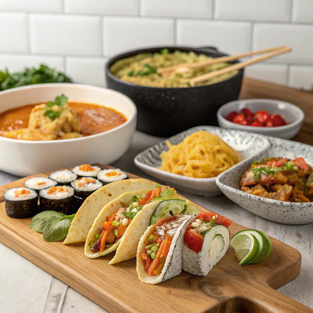 Diverse cuisine styles
